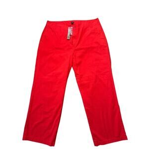 J.CREW Women's Pants, size 34 NWT, Lightweight Chinos; Light Red; Straight Leg